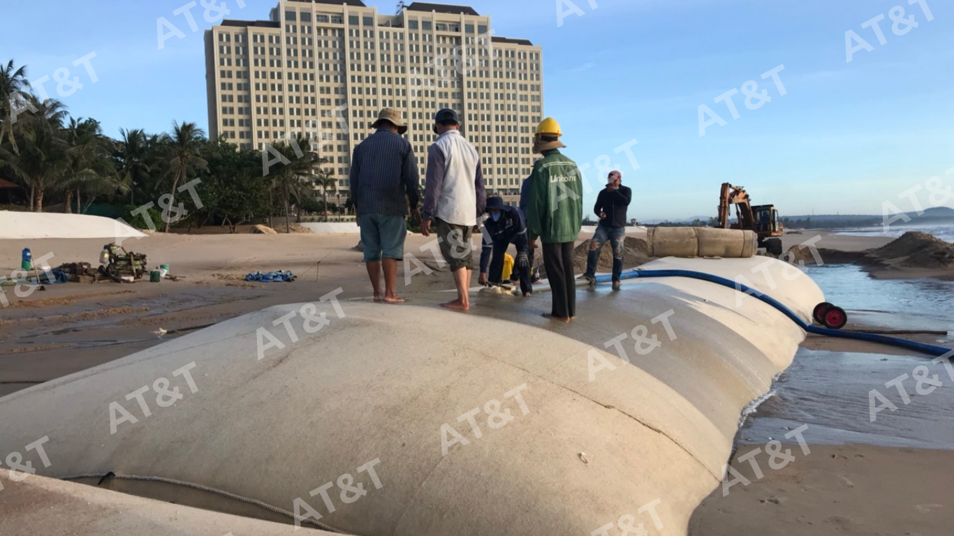 Quy trình thi công ống Geotube