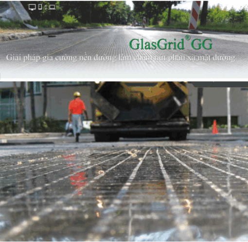 Lưới địa kỹ thuật cốt sợi thủy tinh Glasgrid ® GG