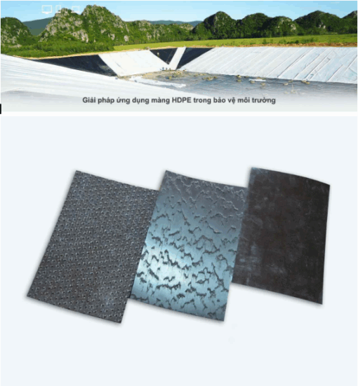 Ứng dụng màng HDPE trong bảo vệ môi trường