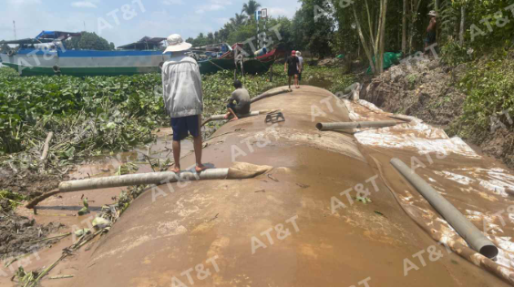 Geotube chống sạt lở bờ sông