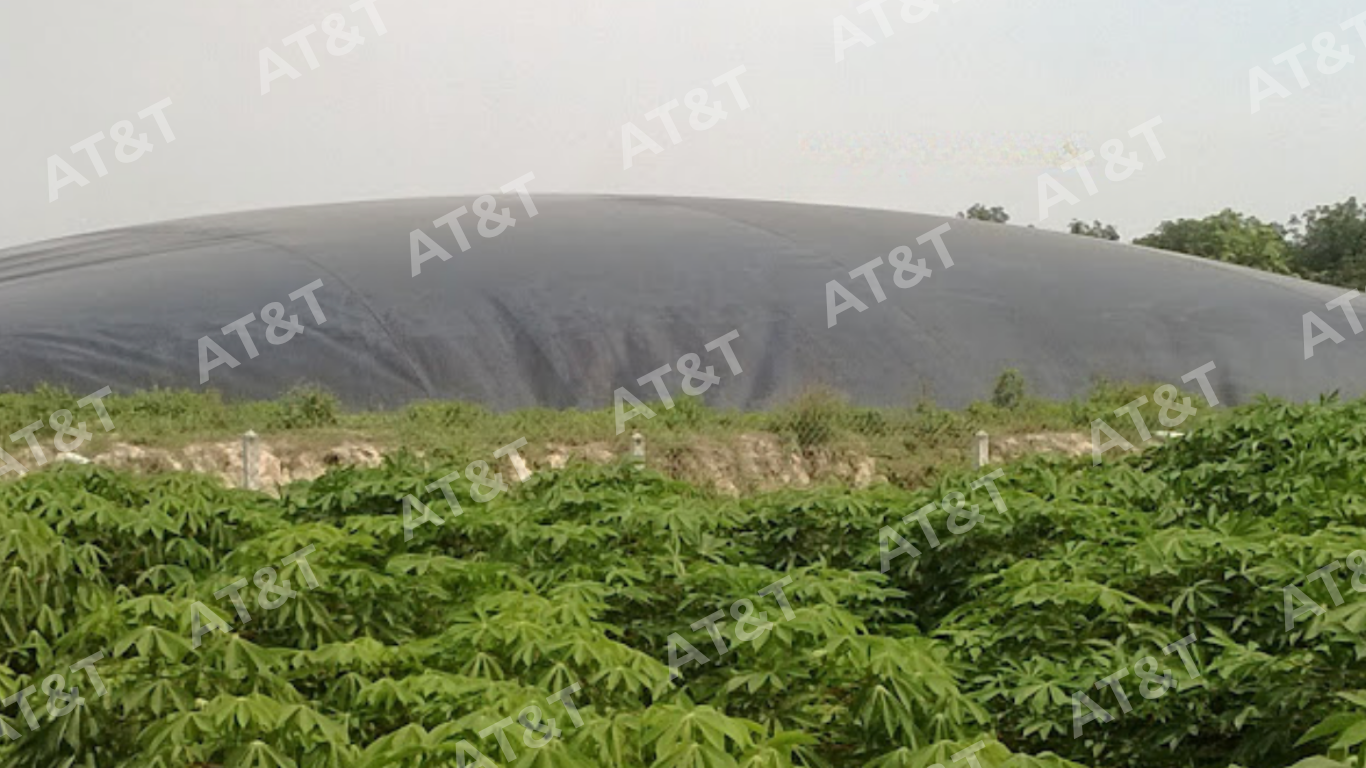 Xây dựng hồ chứa nước thải, hồ lắng phân từ màng HDPE