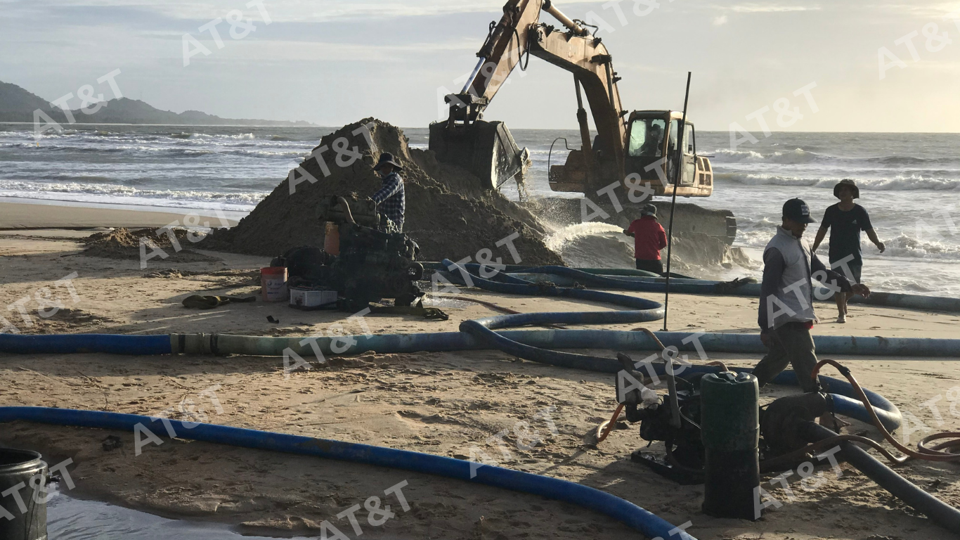 Quy trình vận hành của hệ thống Geotube lọc bùn