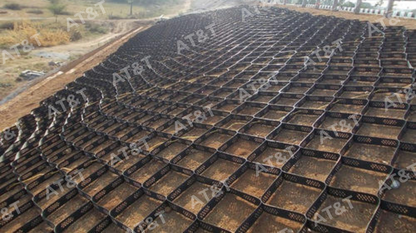 Ô ngăn hình mạng chống sạt lở và xói mòn