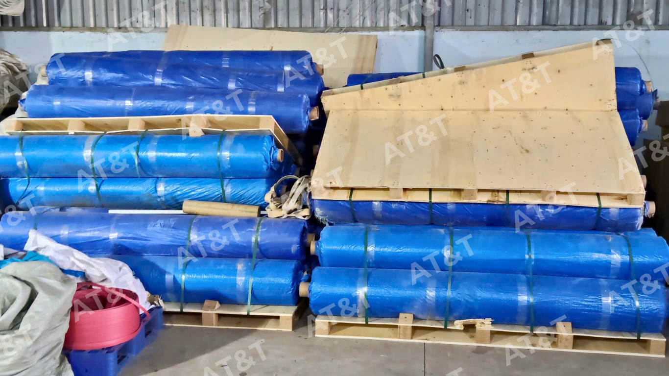 Kiện bê tông vải cuộn tại kho AT&T