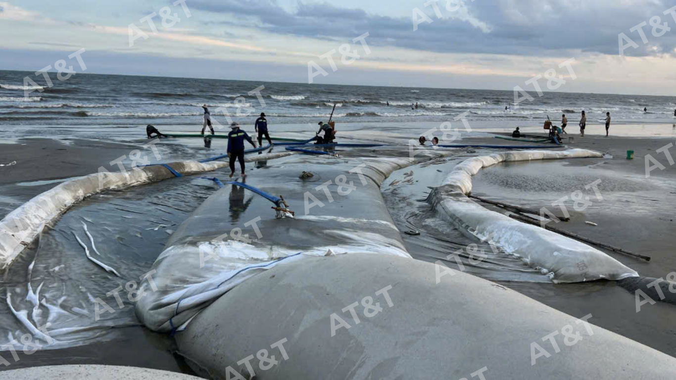 Quy trình và biện pháp thi công ống Geotube