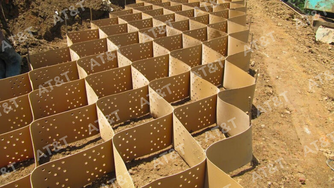 Ô Geocell gia cố nền đất yếu