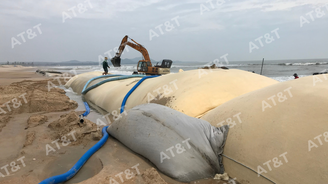 Ứng dụng thực tế của geotube kè bờ