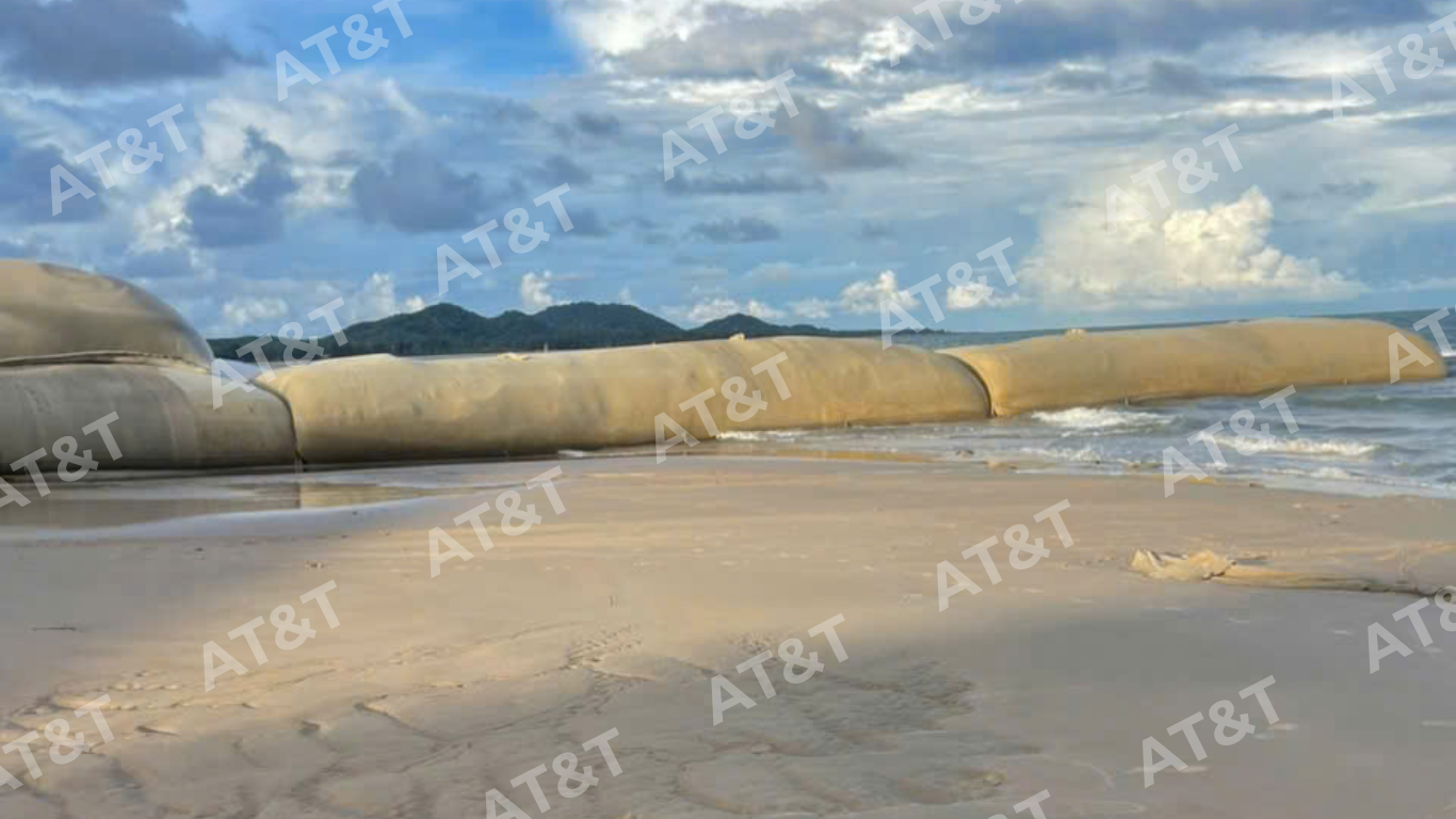 Ứng dụng ống địa kỹ thuật không dệt trong bảo vệ bờ biển