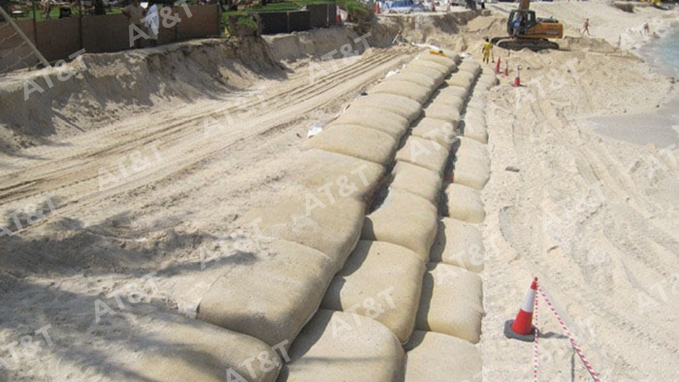 Công trình sử dụng bao địa Geobag đạt hiệu quả ổn định lâu dài