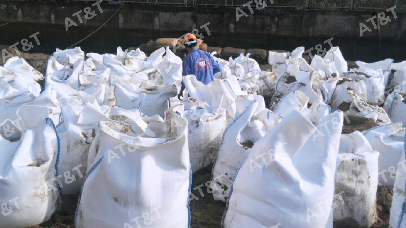 Quy trình bơm cát trong kỹ thuật thi công bao địa Geobag