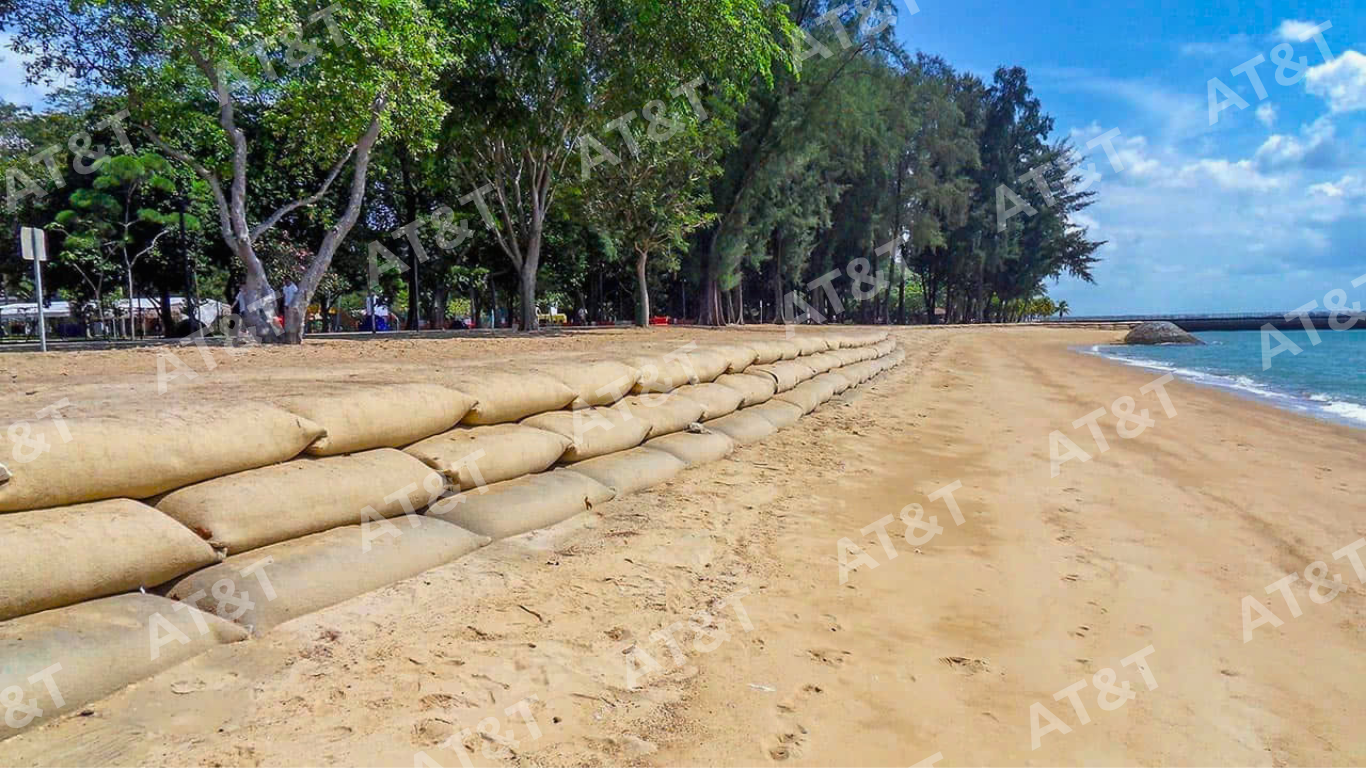 Xây dựng đê biển bằng phương pháp bao địa kỹ thuật Geobag