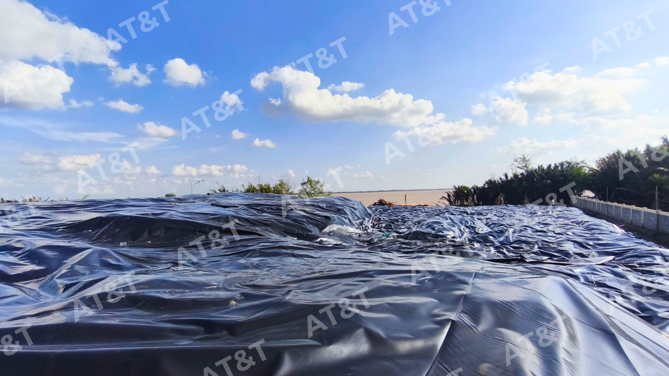Phủ bạt HDPE, đóng cửa ao số 15 và ao số 16 tại bãi rác An Hiệp