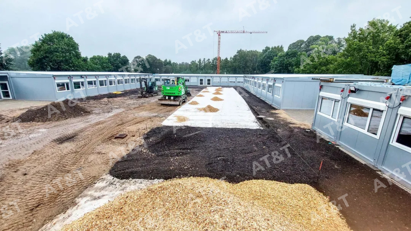 Vải địa xanh tự phân hủy phủ xanh công trình