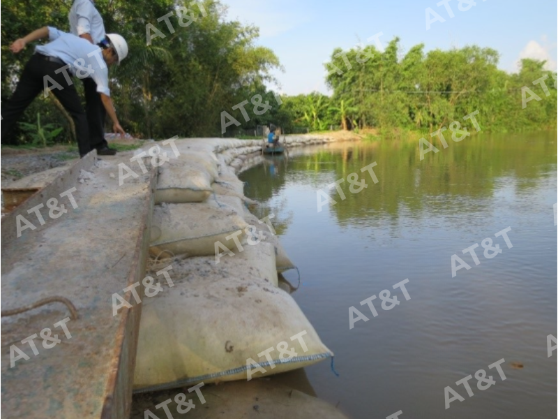 Tuyến kè sau 2 tháng thi công